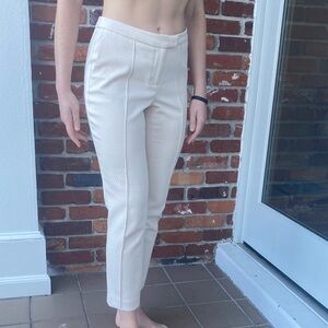 Dalia Collection Cream Ankle Pants